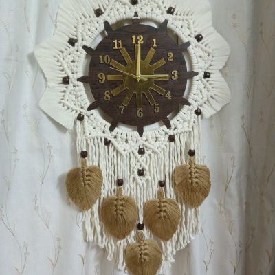 Macrame clock 