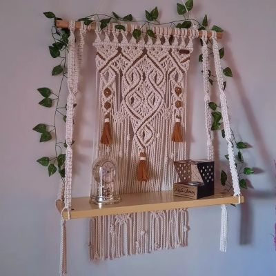 Macrame shelf hanging 