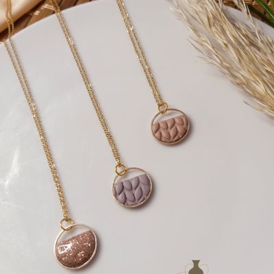 Polymer clay necklace 