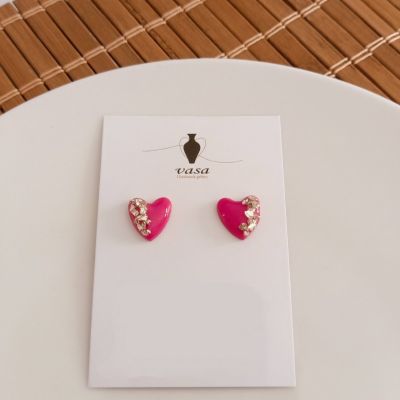 Polymer clay earring