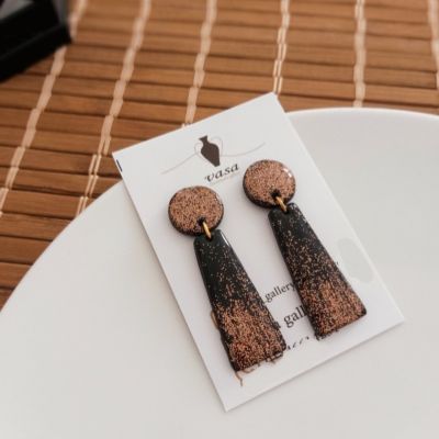 Polymer clay earring