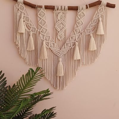 Bohemian macrame wall hanging 