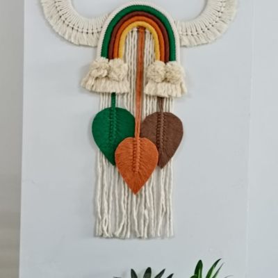 Macrame cloud with name 