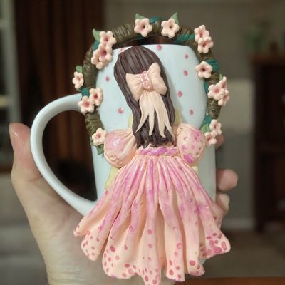 Polymer clay mug