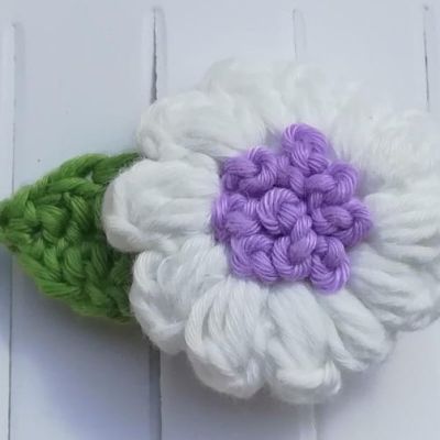 Crochet hair clips 