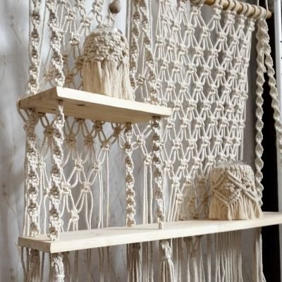 Macrame shelf 