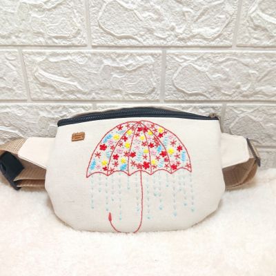 Waist Bag embroidery umbrella