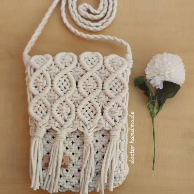 Macrame cellphone bag 