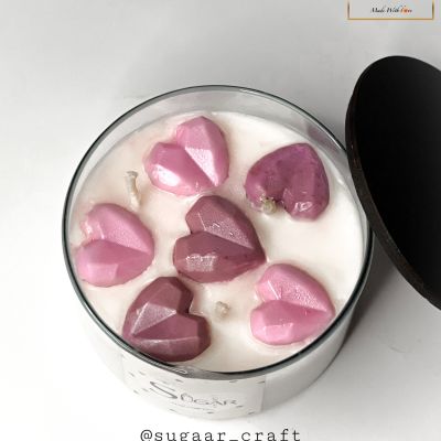 Diamod candle hearts