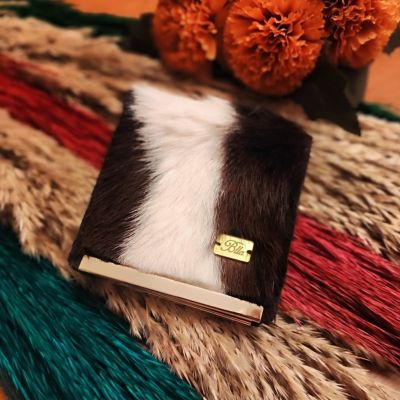 Real fur wallet