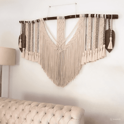 Large boho macrame wall hanging