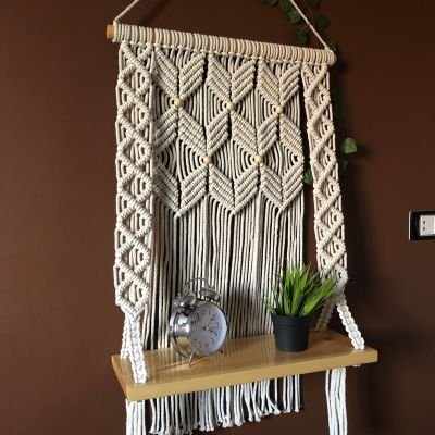 Macrame shelf