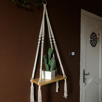 Macrame shelf