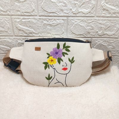 Waist Bag embroidery cute girl