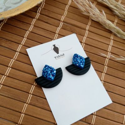 Polymer clay earring