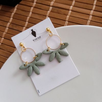 Polymer clay earring