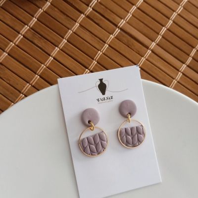 Polymer clay earring