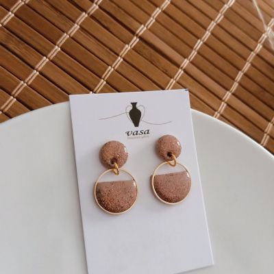 Polymer clay earring