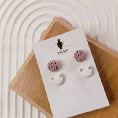 Polymer clay earring