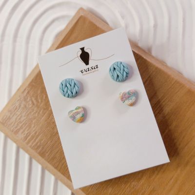 Polymer clay earring