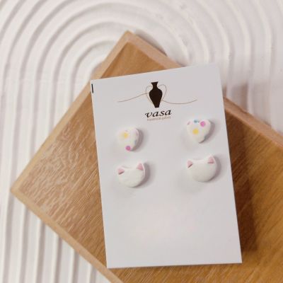 Polymer clay earring