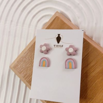 Polymer clay earring