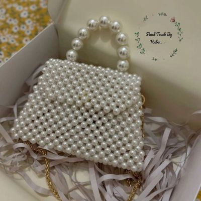 Luxury handmade pearl bag