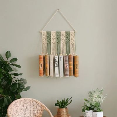 Macrame book holder,