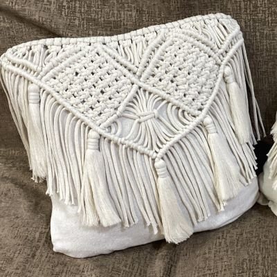 Macrame cushion