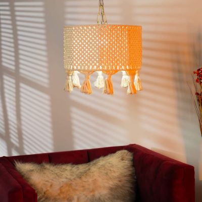 Macramé  hanging lampshade