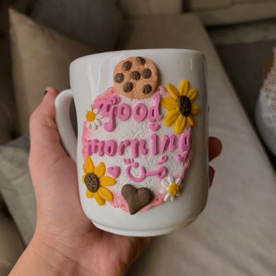 Polymer clay mug 