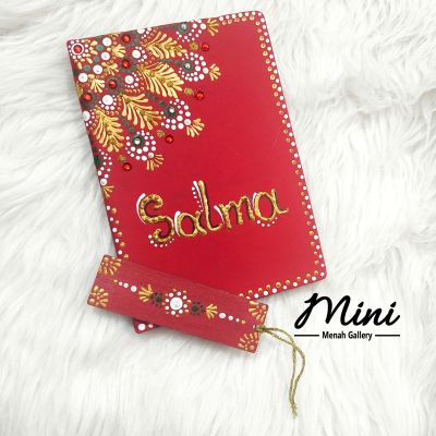 Handmade notebook with book Mark 