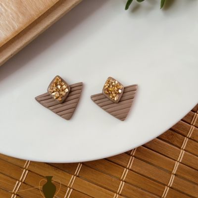 Polymer clay earring