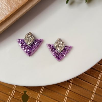 Polymer clay earring