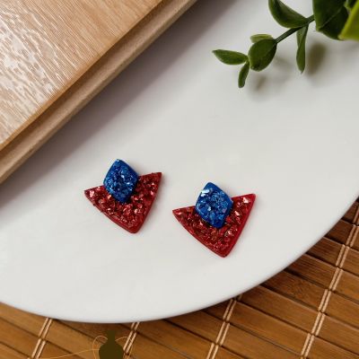 Polymer clay earring