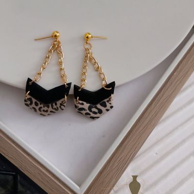 Polymer clay earring