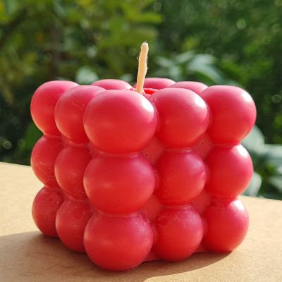 Strawberry Beeswax Candle 