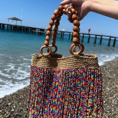 Trendy crochet bag