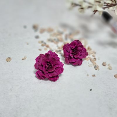 Polymer Clay Flower Earrings 