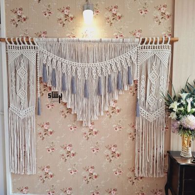 Macrame Curtain For Door or Window, Handmade Macrame Curtain, Room Divider