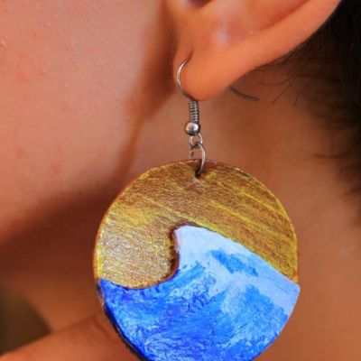 Wave earring 