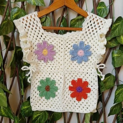 Crochet girly top