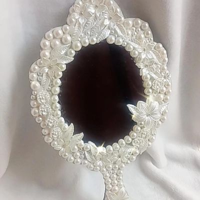 White acrylic rose mirror 