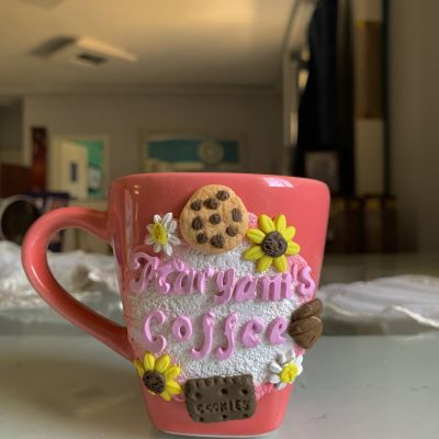 Polymer clay mug