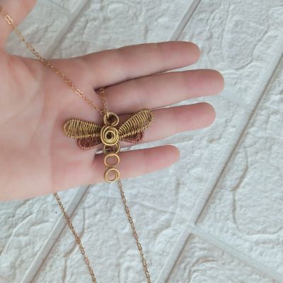 Butterfly copper necklace 