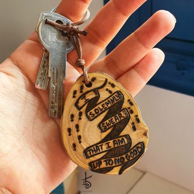 I solemnly swear that I am up to no good - Keychain