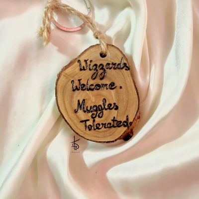 Wizards Welcome. Muggles Tolerated. - Keychain