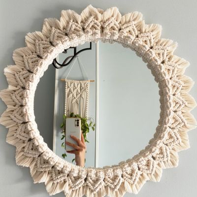 Macramé mirror 