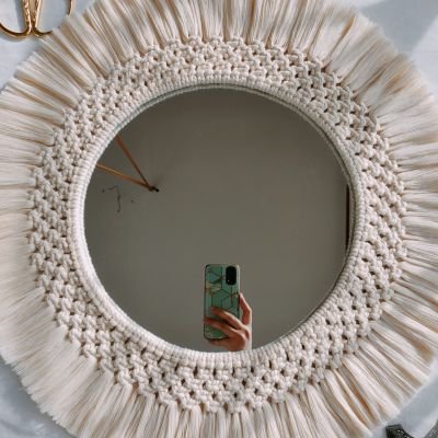 Macramé mirror 