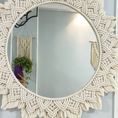 Macramé mirror 